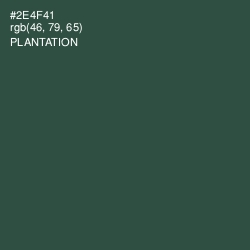 #2E4F41 - Plantation Color Image