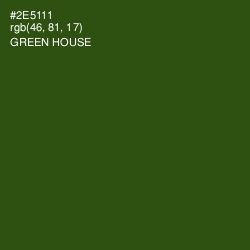 #2E5111 - Green House Color Image