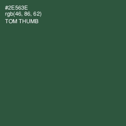 #2E563E - Tom Thumb Color Image