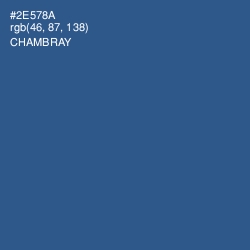 #2E578A - Chambray Color Image