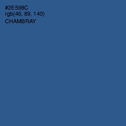 #2E598C - Chambray Color Image