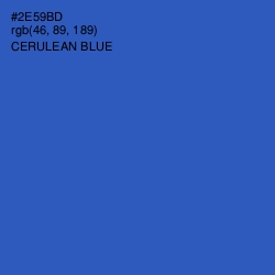 #2E59BD - Cerulean Blue Color Image