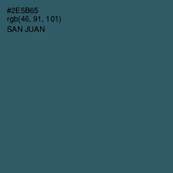 #2E5B65 - San Juan Color Image