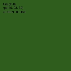 #2E5D1E - Green House Color Image