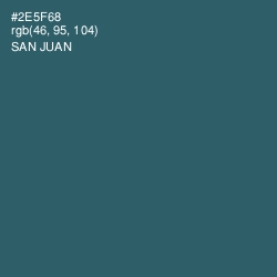 #2E5F68 - San Juan Color Image