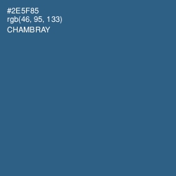#2E5F85 - Chambray Color Image