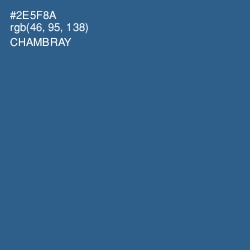 #2E5F8A - Chambray Color Image