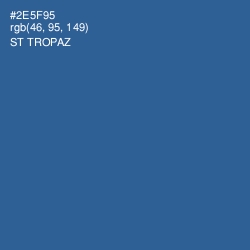 #2E5F95 - St Tropaz Color Image
