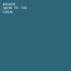 #2E6578 - Casal Color Image