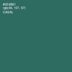#2E6B61 - Casal Color Image