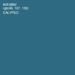 #2E6B82 - Calypso Color Image