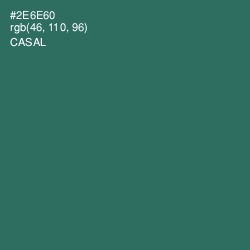 #2E6E60 - Casal Color Image