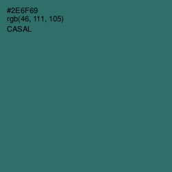 #2E6F69 - Casal Color Image