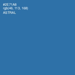 #2E71A8 - Astral Color Image