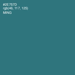 #2E757D - Ming Color Image