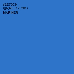 #2E75C9 - Mariner Color Image