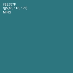 #2E767F - Ming Color Image