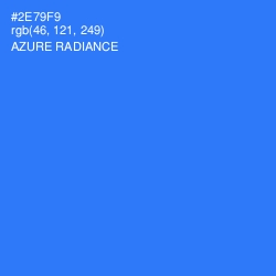 #2E79F9 - Azure Radiance Color Image