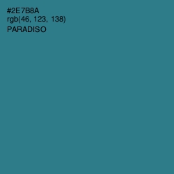 #2E7B8A - Paradiso Color Image