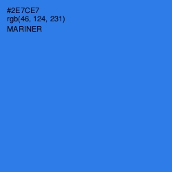 #2E7CE7 - Mariner Color Image