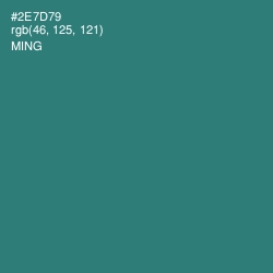 #2E7D79 - Ming Color Image