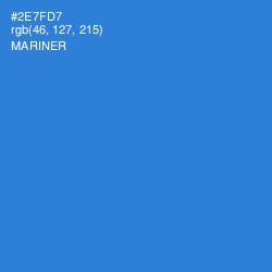 #2E7FD7 - Mariner Color Image