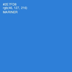 #2E7FD8 - Mariner Color Image