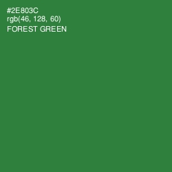 #2E803C - Forest Green Color Image