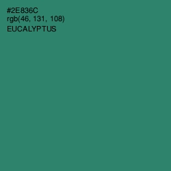 #2E836C - Eucalyptus Color Image