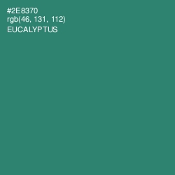 #2E8370 - Eucalyptus Color Image