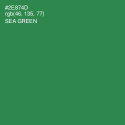 #2E874D - Sea Green Color Image