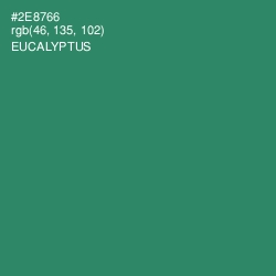 #2E8766 - Eucalyptus Color Image