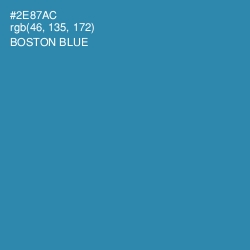 #2E87AC - Boston Blue Color Image