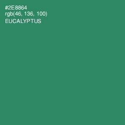 #2E8864 - Eucalyptus Color Image