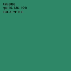 #2E8868 - Eucalyptus Color Image