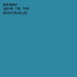 #2E88A4 - Boston Blue Color Image