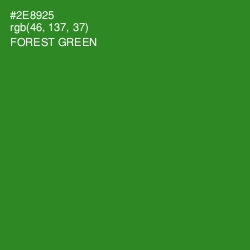 #2E8925 - Forest Green Color Image