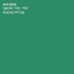 #2E8B68 - Eucalyptus Color Image
