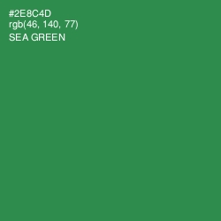#2E8C4D - Sea Green Color Image