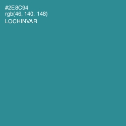 #2E8C94 - Lochinvar Color Image