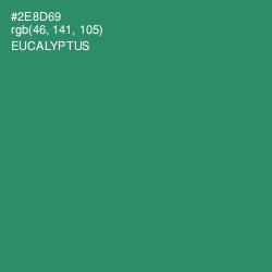 #2E8D69 - Eucalyptus Color Image