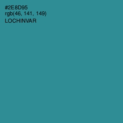 #2E8D95 - Lochinvar Color Image