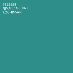 #2E8E89 - Lochinvar Color Image