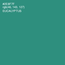 #2E8F7F - Eucalyptus Color Image