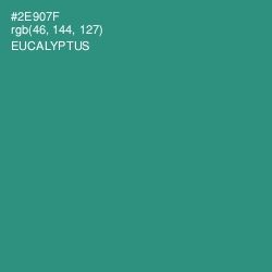 #2E907F - Eucalyptus Color Image