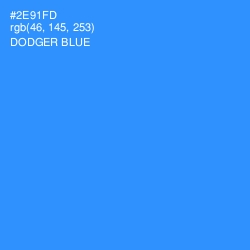 #2E91FD - Dodger Blue Color Image