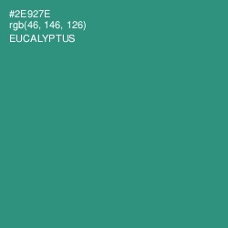#2E927E - Eucalyptus Color Image