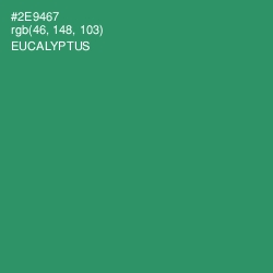 #2E9467 - Eucalyptus Color Image