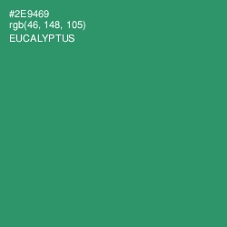 #2E9469 - Eucalyptus Color Image