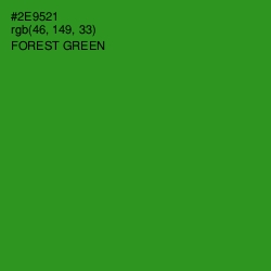 #2E9521 - Forest Green Color Image